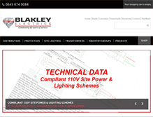 Tablet Screenshot of blakley.co.uk